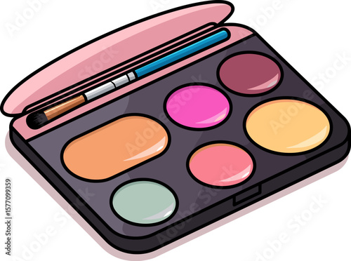 Colorful Eye Shadow Palette with Brush for Makeup Beauty