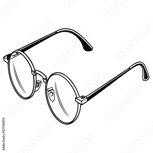 glasses isolated on white