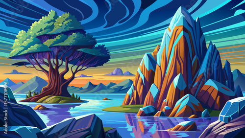 Gentle ripples on the calm surface of Lake Placid in North Elba, New York, USA. Peaceful lake scene, natural beauty, outdoor tranquility, scenic landscape