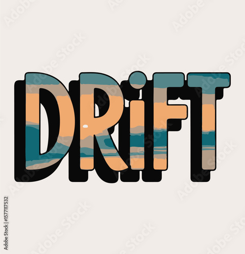 Drift A Tranquil Sunset-Inspired Design Vector 