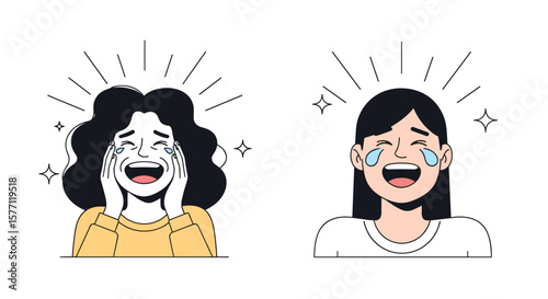 Embracing joyful laughter unleashing pure unadulterated happiness and exuberance