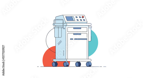 Modern medical equipment trolley for healthcare facilities and clinics innovation