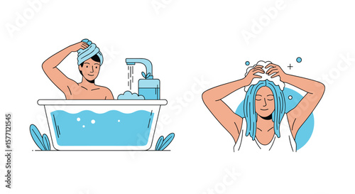 Daily hygiene routine for personal care and well being