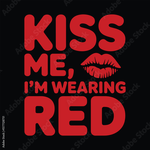 Celebrate National Lipstick Day with bold red kisses a simple design with a striking lips silhouette
