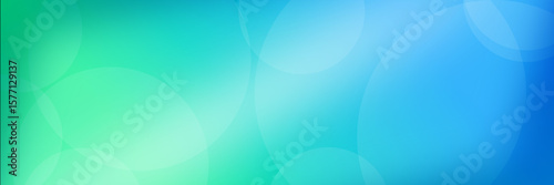 Green-Blue Gradient with Soft Overlapping Circles