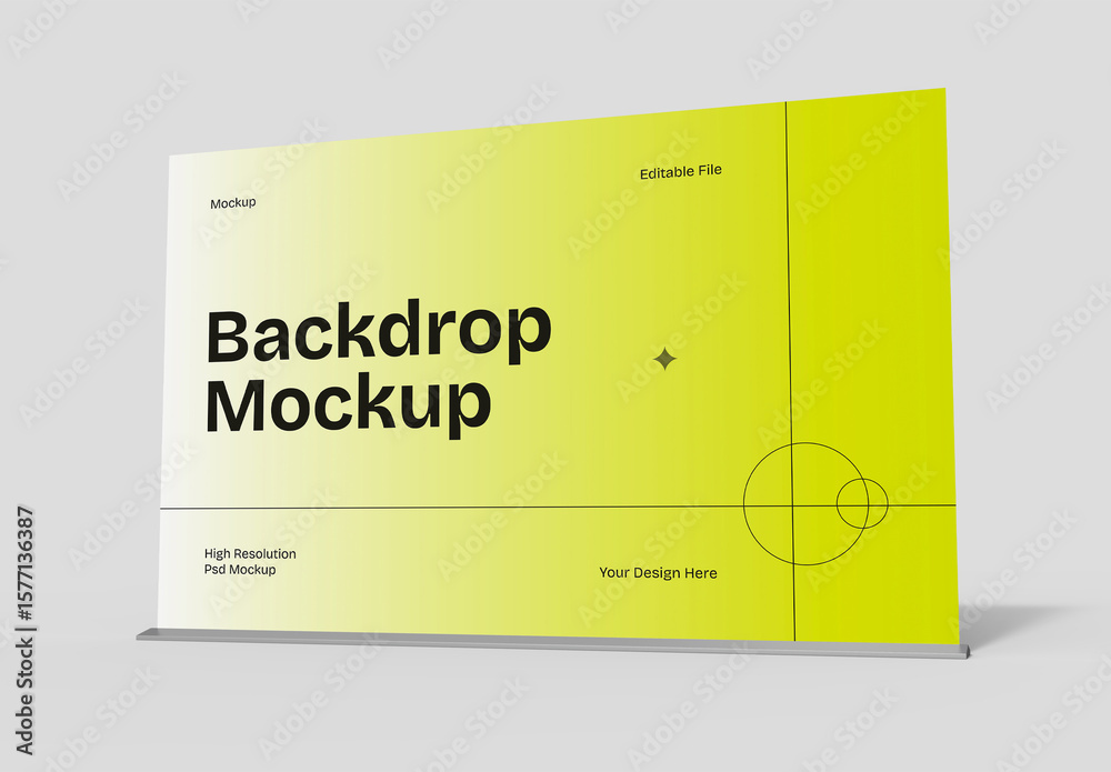 Backdrop Mockup Presentation Display Design Stock Template | Adobe Stock