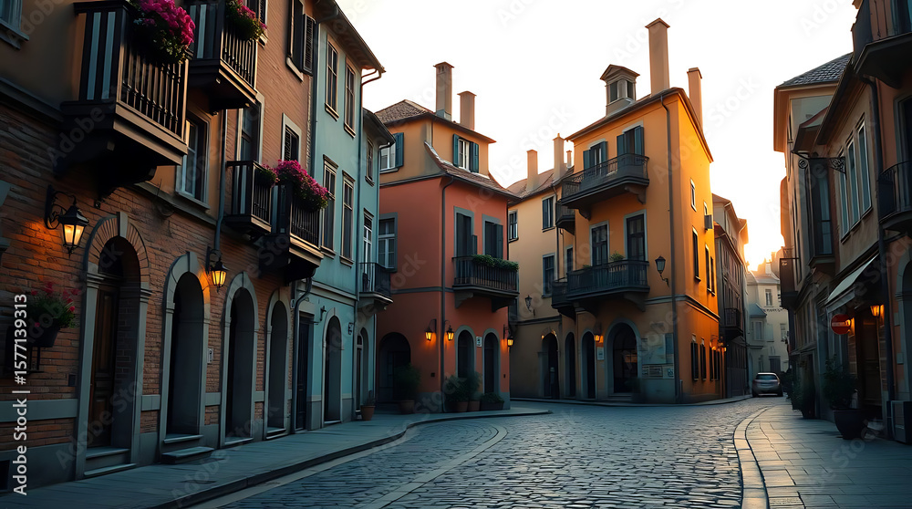 Obraz premium narrow street in venice
