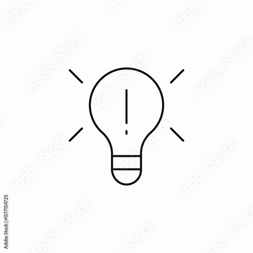 idea light bulb icon sign vector