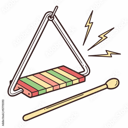 Traditional Mbira Instrument Vector – African Thumb Piano