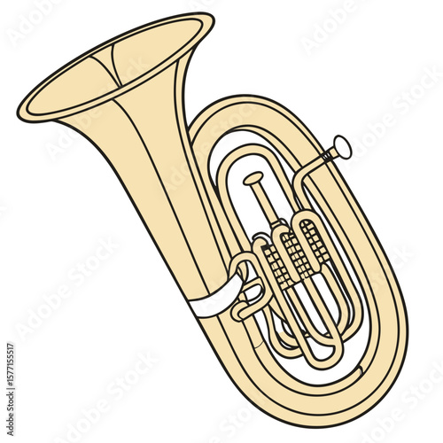 saxophone on white background
