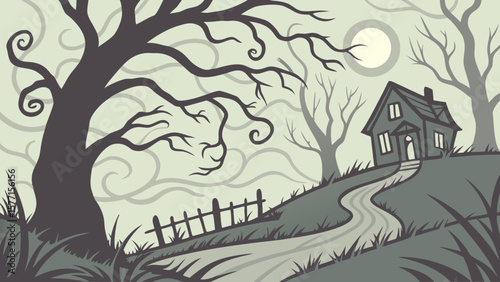 vector illustration of a halloween