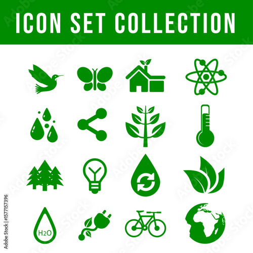 Icons Set Collection new version inEco-green color2