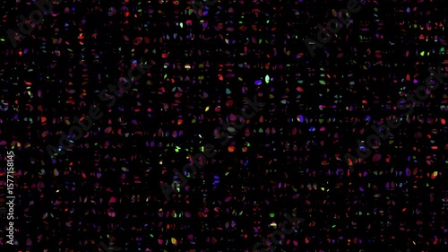 Pixel shifting animation video with colour variation effect 