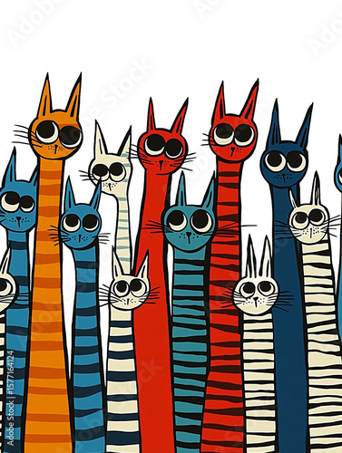 funny cartoon cats