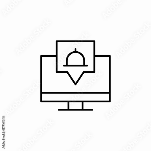 online food delivery icon sign vector