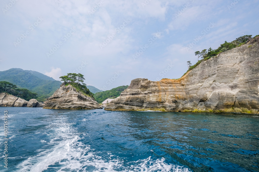 Fototapeta premium 日本の静岡県西伊豆の堂ヶ島