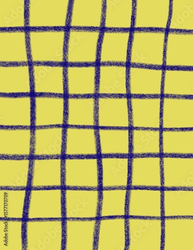 Yellow and Blue Checkered Background Wallpaper Backdrop