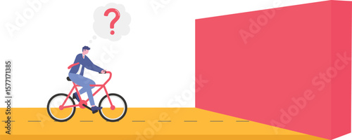 Business barrier, obstacle or difficulty, road block or career struggle, trouble or problem to be solved,


