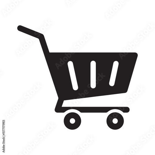 Shopping Cart Icon Silhouette