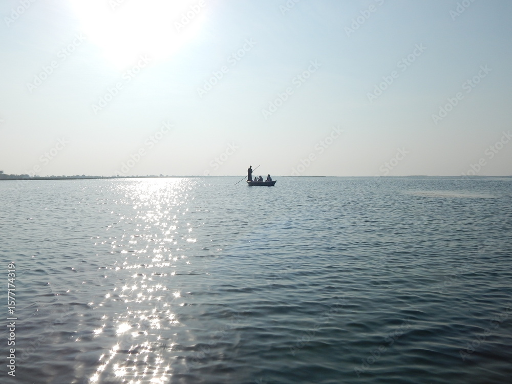 Fototapeta premium fishing in the sea