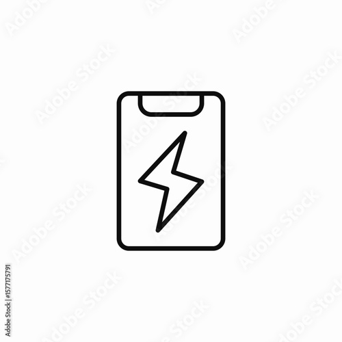battery with lightning icon sign vector
