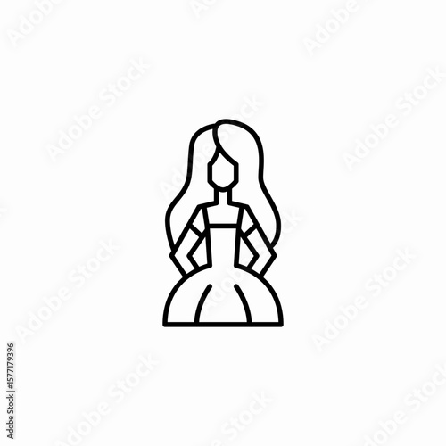 doll toy figure icon sign vector