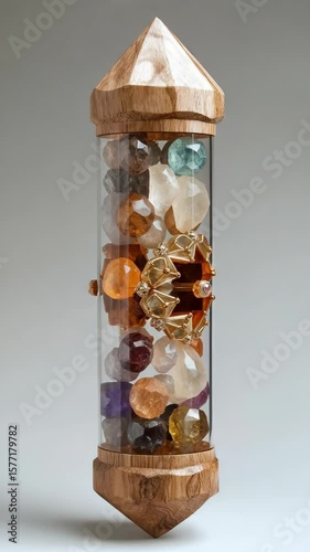 Gemstone Collection in Glass Jar