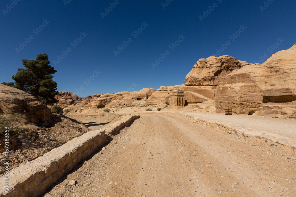 Fototapeta premium Rock formation taken near Petra National Park, Jordan