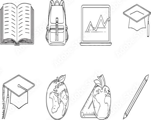 Diverse cartoon faces showing different ages and expressions in a grid arrangement on white background