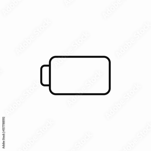battery empty icon sign vector