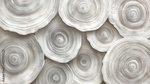 Abstract design of layered, concentric circles