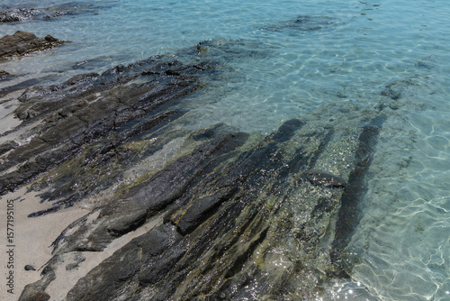 Fototapeta Naklejka Na Ścianę i Meble -  beautiful sea and stones on the beach Sardinia Italy 