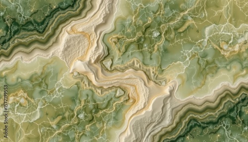 Abstract geological pattern with layered topography in earthy tones showcasing natural land formations and textures suitable for background or design projects