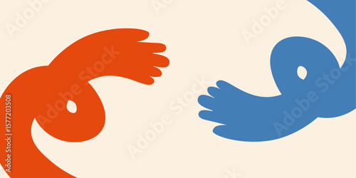 Abstract retro banner, background