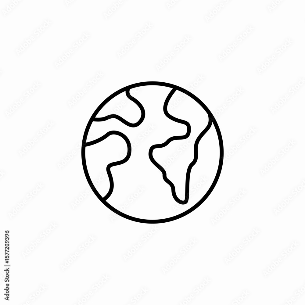 global world map icon sign vector global world map icon sign vector