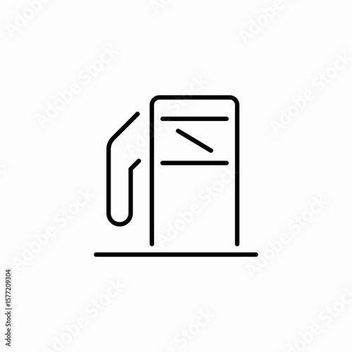 fuel pump station icon sign vector