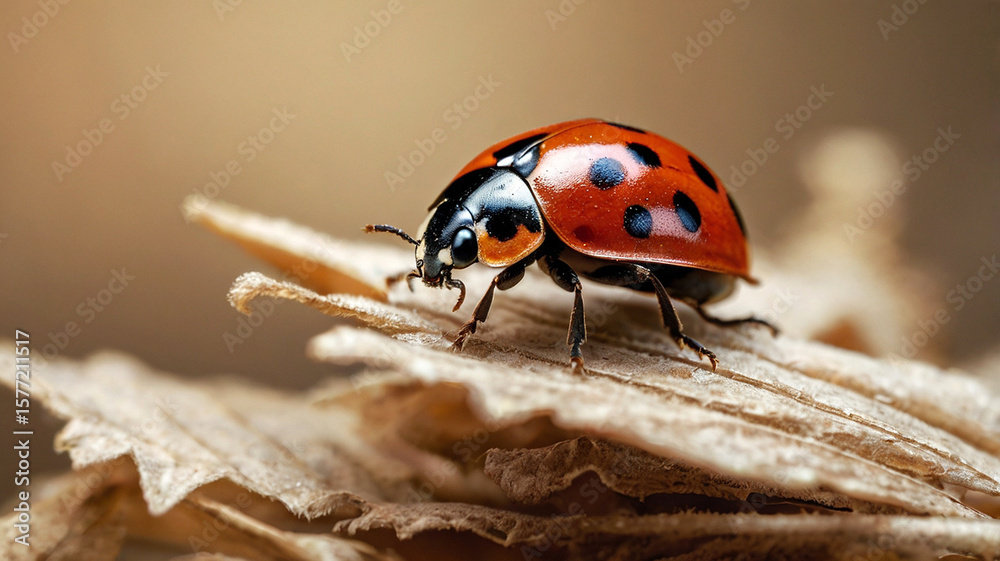 Fototapeta premium ladybug on the bush