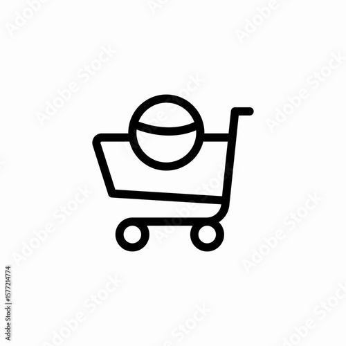 add shopping cart icon sign vector