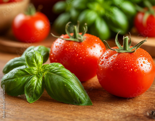tomatoes and basil