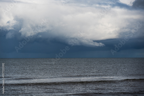 Calm Baltic Sea on a summer morning, Liepaja, Latvia.