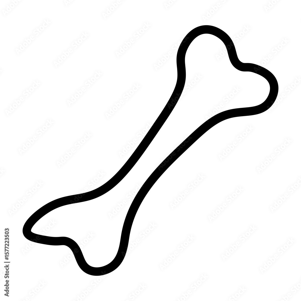 Obraz premium Tibia Vector Line Icon Design