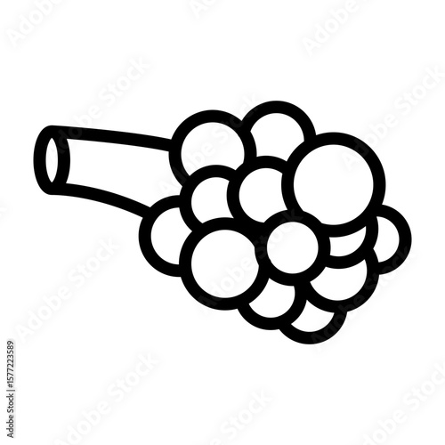Sebaceous Glands Vector Line Icon Design