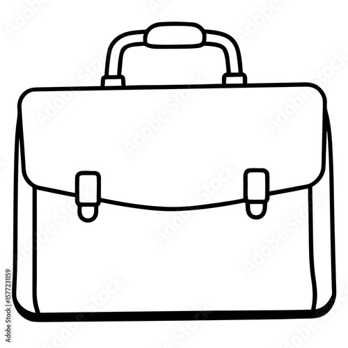 black briefcase icon