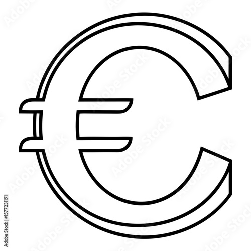 euro symbol vector illustration