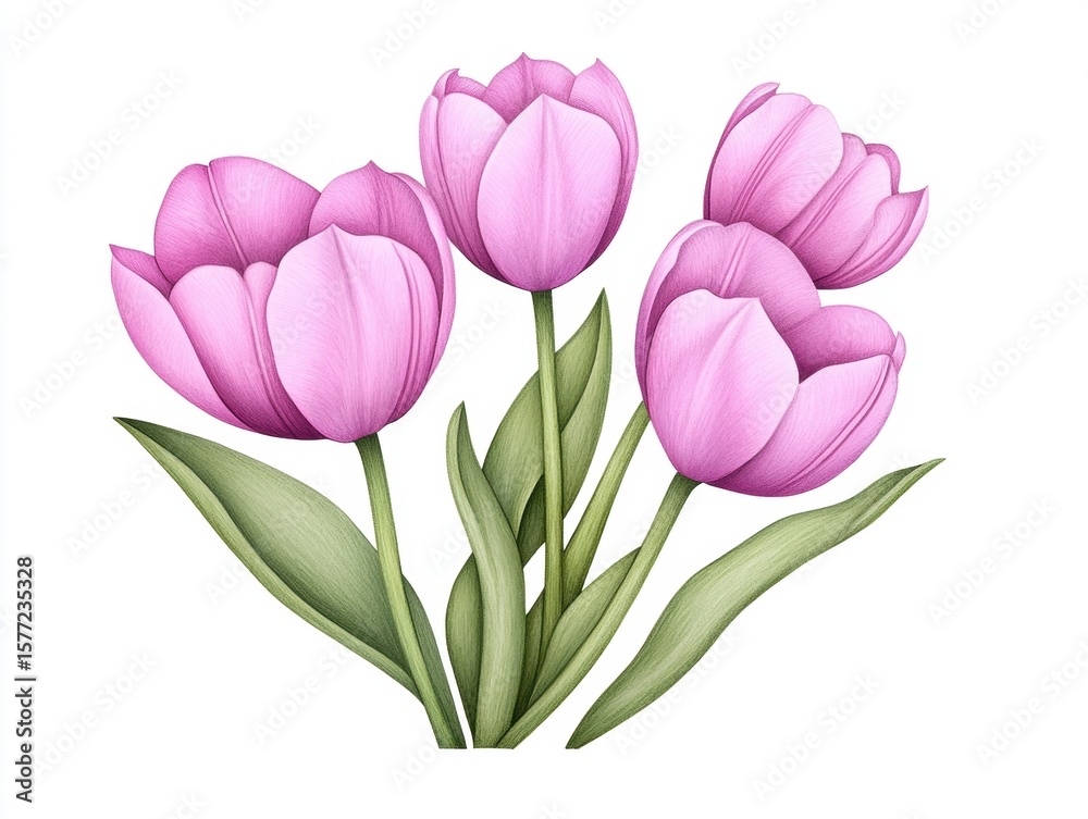 Fototapeta premium Delicate Pink Tulips