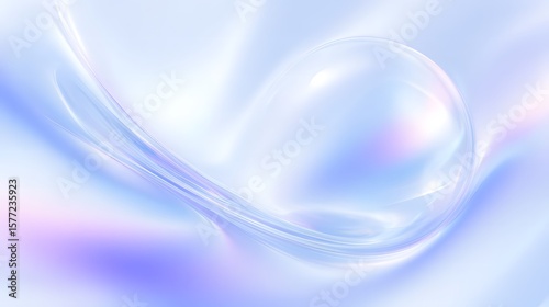 Ethereal Bubble with Soft Gradient Background