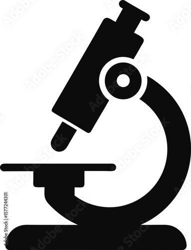 Microscope Icon Vector Illustration for Science, Research, and Education