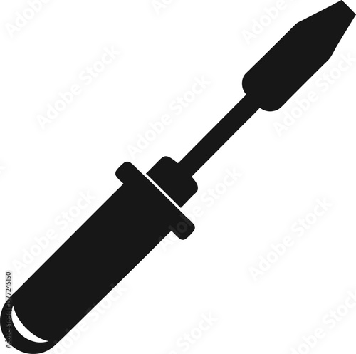 Precision Screwdriver Icon Vector Illustration for Repair, DIY, and Electronics Projects