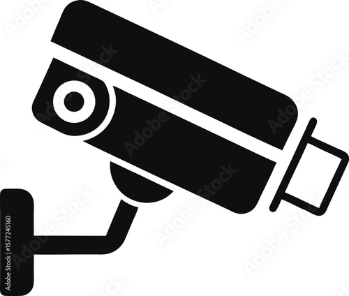 Security Camera Icon Vector Illustration of Surveillance CCTV