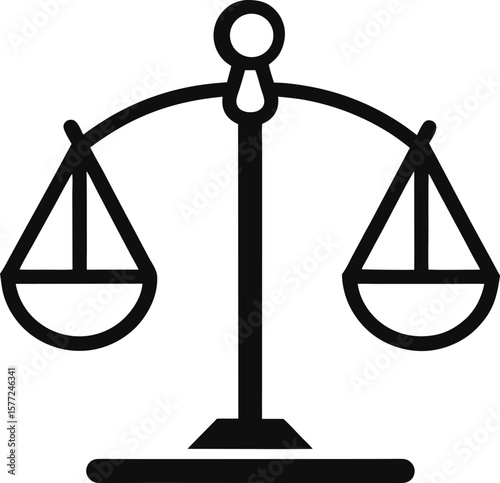 Scales of Justice Balance, Equality, and Fairness Icon